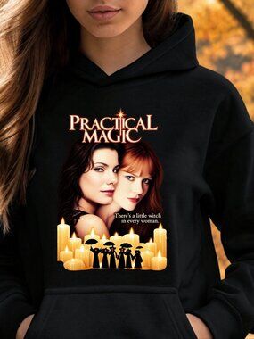 Practical Magic HOODIE Graphic Sweatshirt Adult Unisex Witch Sisters 90s Movie